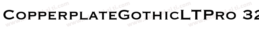 CopperplateGothicLTPro 32BC字体转换